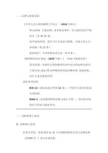 精神障礙診療規(guī)范與標(biāo)準(zhǔn)