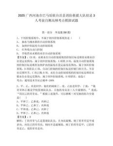 2025廣西河池市巴馬瑤族自治縣消防救援大隊招錄3人考前自測高頻考點模擬試題及答案詳解（易錯題）