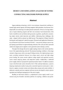 超導(dǎo)螺線管電源設(shè)計(jì)與仿真分析