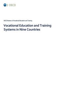 【OECD】九個(gè)國(guó)家的職業(yè)教育和培訓(xùn)體系