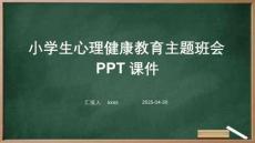 小學(xué)生心理健康教育主題班會(huì)PPT課件