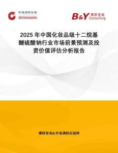 2025年中國(guó)化妝品級(jí)十二烷基醚硫酸鈉行業(yè)市場(chǎng)前景預(yù)測(cè)及投資價(jià)值評(píng)估分析報(bào)告