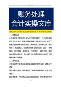 做賬實操-公司組織員工旅游賬務處理 SOP