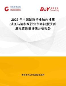2025年中國制造行業(yè)軸向柱塞液壓馬達和泵行業(yè)市場前景預(yù)測及投資價值評估分析報告