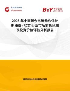 2025年中國剩余電流動作保護斷路器 (RCD)行業(yè)市場前景預測及投資價值評估分析報告