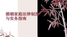 婚姻家庭法律制度與實(shí)務(wù)指南