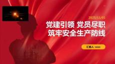 黨建引領 黨員盡職 筑牢安全生產防線