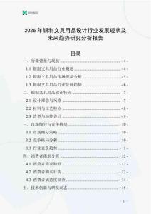 2026年銀制文具用品設計行業發展現狀及未來趨勢研究分析報告