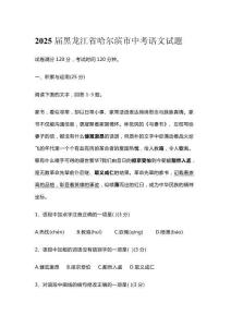 2025屆黑龍江省哈爾濱市中考語文試題【含答案】