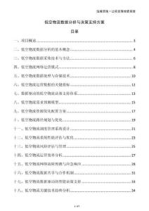 低空物流數(shù)據(jù)分析與決策支持方案