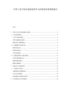 中國(guó)工業(yè)手套市場(chǎng)渠道變革與經(jīng)銷(xiāo)商管理策略報(bào)告