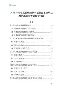 2026年高性能聚醚酮酮制造行業(yè)發(fā)展現(xiàn)狀及未來趨勢研究分析報告