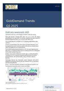 世界黃金協(xié)會(huì)_黃金需求趨勢(shì)：2025年第三季度 Gold Demand Trends Q3 2025