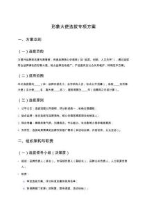 形象大使選拔專項(xiàng)方案