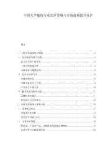 中國(guó)光學(xué)地線行業(yè)競(jìng)爭(zhēng)策略與市場(chǎng)份額提升報(bào)告