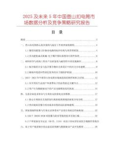 2025及未來5年中國登山扣電筒市場數(shù)據(jù)分析及競爭策略研究報告