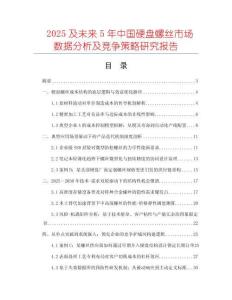 2025及未來5年中國硬盤螺絲市場數(shù)據(jù)分析及競爭策略研究報告