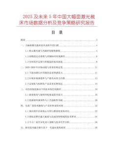 2025及未来5年中国大幅面激光裁床市场数据分析及竞争策略研究报告