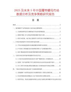 2025及未來5年中國履帶螺母市場數(shù)據(jù)分析及競爭策略研究報告