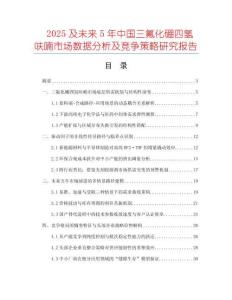 2025及未来5年中国三氟化硼四氢呋喃市场数据分析及竞争策略研究报告