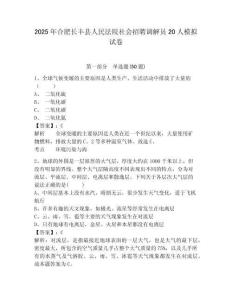 2025年合肥長(zhǎng)豐縣人民法院社會(huì)招聘調(diào)解員20人模擬試卷及1套參考答案詳解