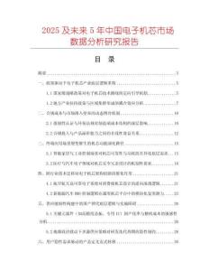 2025及未來5年中國電子機芯市場數(shù)據(jù)分析研究報告