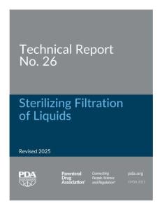 PDA TR26 Sterilizing Filtration of Liquids 液體除菌過濾 2025