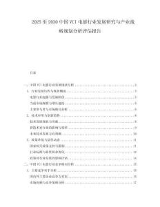 2025至2030中國VCI電影行業(yè)發(fā)展研究與產(chǎn)業(yè)戰(zhàn)略規(guī)劃分析評估報告