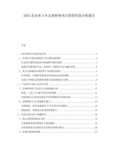 2025及未來(lái)5年足球杯墊項(xiàng)目投資價(jià)值分析報(bào)告