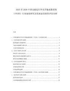 2025至2030中國功能近紅外光學(xué)腦成像系統(tǒng)（fNIRS）行業(yè)深度研究及發(fā)展前景投資評(píng)估分析