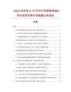 2025及未來5-10年凹片形預絕緣端頭項目投資價值市場數據分析報告