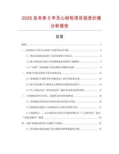 2025及未來5年無心砂輪項目投資價值分析報告
