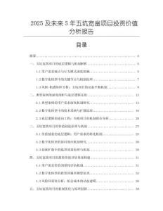 2025及未來5年五坑寬鑿項(xiàng)目投資價(jià)值分析報(bào)告