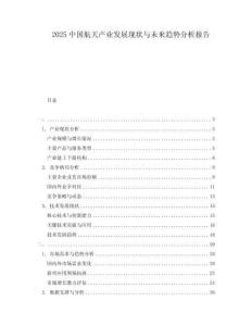 2025中國(guó)航天產(chǎn)業(yè)發(fā)展現(xiàn)狀與未來趨勢(shì)分析報(bào)告