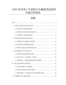 2025及未來5年金剛刀頭磨盤項(xiàng)目投資價(jià)值分析報(bào)告
