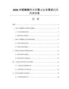 2026中國(guó)糖精行業(yè)銷售動(dòng)態(tài)與需求趨勢(shì)預(yù)測(cè)報(bào)告
