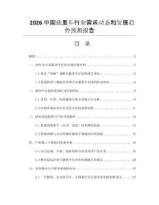 2026中國(guó)載重車行業(yè)需求動(dòng)態(tài)和發(fā)展趨勢(shì)預(yù)測(cè)報(bào)告