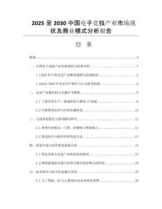 2025至2030中國電子競技產(chǎn)業(yè)市場現(xiàn)狀及商業(yè)模式分析報告