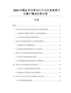 2026中國止汗劑市場經(jīng)營風險及未來營銷推廣模式分析報告