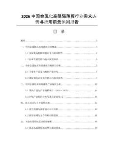 2026中國(guó)金屬化高阻隔薄膜行業(yè)需求態(tài)勢(shì)與應(yīng)用前景預(yù)測(cè)報(bào)告