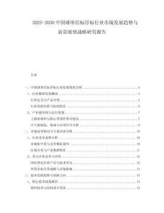 2025-2030中國(guó)球形信標(biāo)浮標(biāo)行業(yè)市場(chǎng)發(fā)展趨勢(shì)與前景展望戰(zhàn)略研究報(bào)告