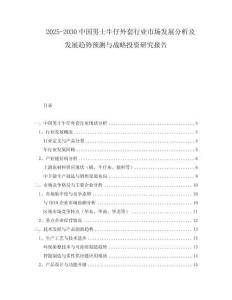 2025-2030中國(guó)男士牛仔外套行業(yè)市場(chǎng)發(fā)展分析及發(fā)展趨勢(shì)預(yù)測(cè)與戰(zhàn)略投資研究報(bào)告