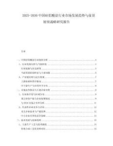 2025-2030中國硅鋁酸鹽行業(yè)市場發(fā)展趨勢與前景展望戰(zhàn)略研究報告