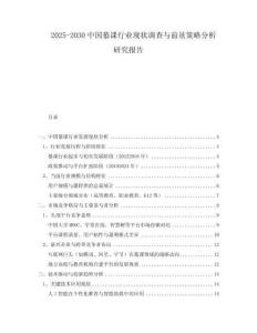 2025-2030中國(guó)慕課行業(yè)現(xiàn)狀調(diào)查與前景策略分析研究報(bào)告