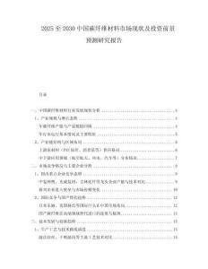 2025至2030中國(guó)碳纖維材料市場(chǎng)現(xiàn)狀及投資前景預(yù)測(cè)研究報(bào)告