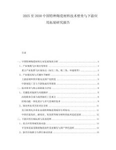 2025至2030中國特種陶瓷材料技術(shù)壁壘與下游應(yīng)用拓展研究報告