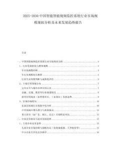 2025-2030中國智能智能視頻監(jiān)控系統(tǒng)行業(yè)市場規(guī)?，F(xiàn)狀分析及未來發(fā)展趨勢報(bào)告