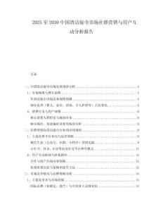 2025至2030中國清潔濕巾市場社群營銷與用戶互動(dòng)分析報(bào)告