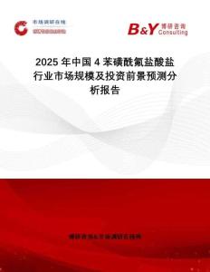 2025年中國4苯磺酰氟鹽酸鹽行業(yè)市場規(guī)模及投資前景預(yù)測分析報(bào)告
