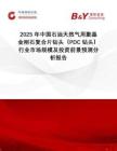 2025年中國石油天然氣用聚晶金剛石復(fù)合片鉆頭（PDC鉆頭）行業(yè)市場規(guī)模及投資前景預(yù)測分析報告